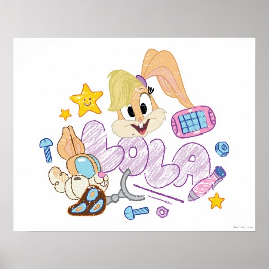 BUGS BUNNY BUILDERS™| Lola Sketch Art Poster (Vorne)