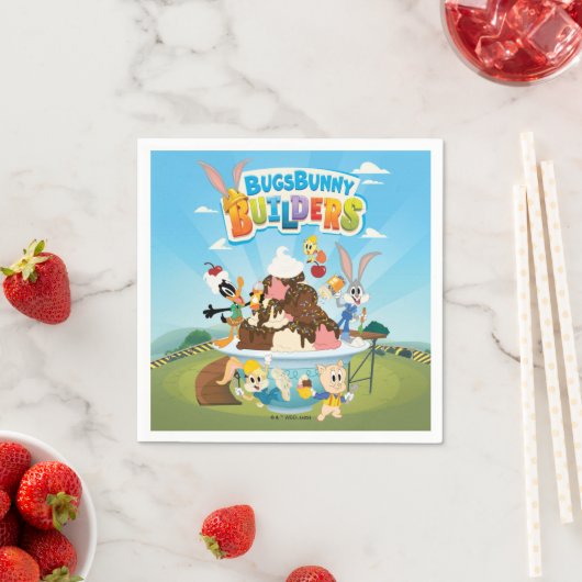 BUGS BUNNY BUILDERS™| Looney Builders Ice Creme Serviette (Beispiel)