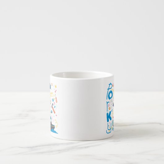 BUGS BUNNY BUILDERS™| Porky Pig Work Tools Espressotasse (Vorderseite)