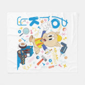 BUGS BUNNY BUILDERS™| Porky Pig Work Tools Fleecedecke (Vorderseite (Horizontal))