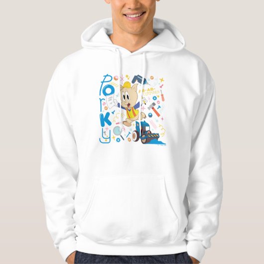 BUGS BUNNY BUILDERS™| Porky Pig Work Tools Hoodie (Vorderseite)