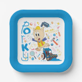 BUGS BUNNY BUILDERS™| Porky Pig Work Tools Pappteller (Vorderseite)