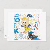 BUGS BUNNY BUILDERS™| Porky Pig Work Tools Postkarte (Vorne/Hinten)