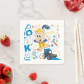 BUGS BUNNY BUILDERS™| Porky Pig Work Tools Serviette (Beispiel)