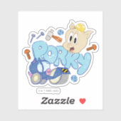 BUGS BUNNY BUILDERS™| Porky Sketch Art Aufkleber (Blatt)