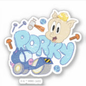 BUGS BUNNY BUILDERS™| Porky Sketch Art Aufkleber (Vorderseite)