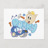 BUGS BUNNY BUILDERS™| Porky Sketch Art Postkarte (Vorderseite)