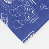 BUGS BUNNY BUILDERS™| Sketch Blueprint Muster Fleecedecke (Ecke)