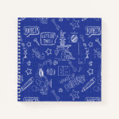 BUGS BUNNY BUILDERS™| Sketch Blueprint Muster Notizblock (Vorderseite)