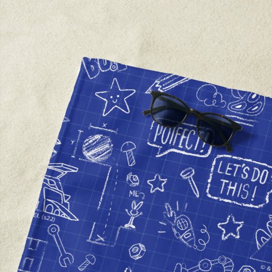 BUGS BUNNY BUILDERS™| Sketch Blueprint Muster Strandtuch (Beispiel)