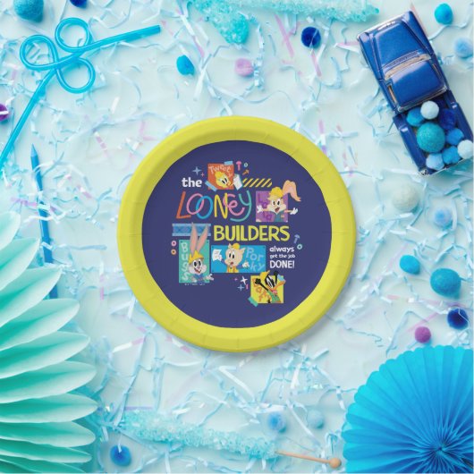 BUGS BUNNY BUILDERS™| The Looney Builders Collage Pappteller (Party)