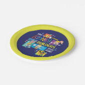 BUGS BUNNY BUILDERS™| The Looney Builders Collage Pappteller (Schrägansicht)