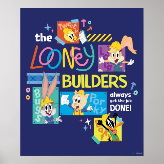 BUGS BUNNY BUILDERS™| The Looney Builders Collage Poster (Vorne)