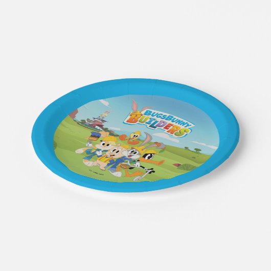 BUGS BUNNY BUILDERS™| The Looney Builders Group Pappteller (Schrägansicht)