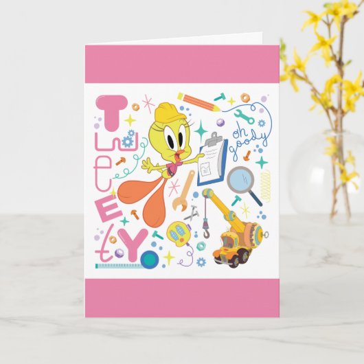 BUGS BUNNY BUILDERS™| TWEETY™-Arbeitstools Karte (Gelbe Blume)