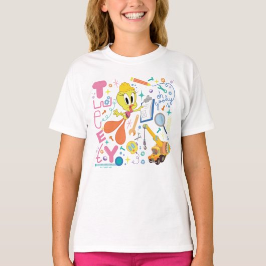 BUGS BUNNY BUILDERS™| TWEETY™-Arbeitstools T-Shirt (Vorderseite)