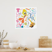 BUGS BUNNY BUILDERS™| TWEETY™ Arbeitswerkzeuge Poster (Küche)