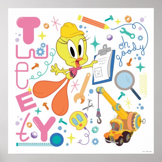 BUGS BUNNY BUILDERS™| TWEETY™ Arbeitswerkzeuge Poster (Vorne)