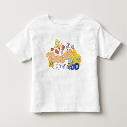 BUGS BUNNY BUILDERS™| TWEETY™ Sketch Art Kleinkind T-shirt (Vorderseite)