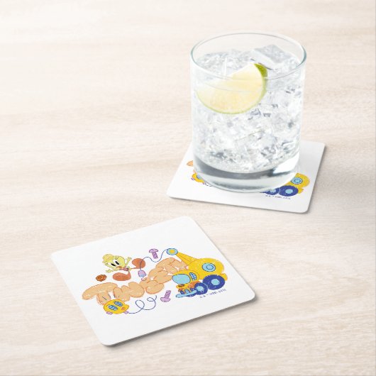 BUGS BUNNY BUILDERS™| TWEETY™ Sketch Art Rechteckiger Pappuntersetzer (Vor Ort)