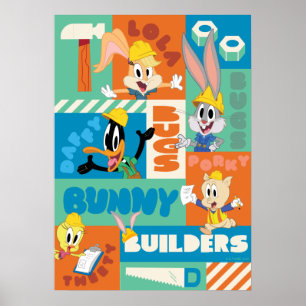 BUGS BUNNY BUILDERS™  Zeichenrastermuster Poster