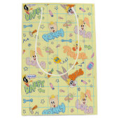 BUGS BUNNY BUILDERS™| Zeichenskizzenmuster Mittlere Geschenktüte (Vorderseite)