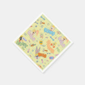 BUGS BUNNY BUILDERS™| Zeichenskizzenmuster Serviette (Ecke)