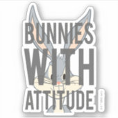 BUGS BUNNY™ Bunnies mit Einstellung Aufkleber (Vorderseite)