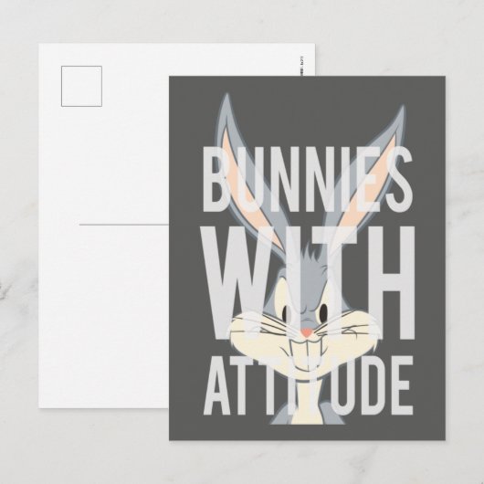 BUGS BUNNY™ Bunnies mit Einstellung Postkarte (Vorne/Hinten)