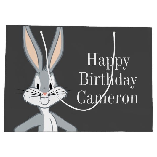 BUGS BUNNY™ | Bunny Stare Große Geschenktüte (Rückseite)