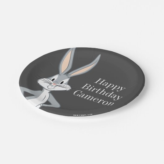 BUGS BUNNY™ | Bunny Stare Pappteller (Schrägansicht)