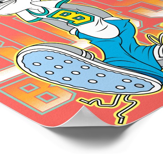 BUGS BUNNY™ Cool School Outfit Poster (Ecke)