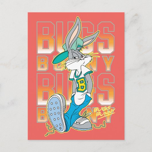 BUGS BUNNY™ Cool School Outfit Postkarte (Vorderseite)
