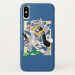 BUGS BUNNY™ & DAFFY DUCK™ Bereit für die Jagdsaiso Case-Mate iPhone Hülle<br><div class="desc">Karo aus BUGS BUNNY™,  als Ente verkleidet und DAFFY DUCK™ als Kaninchen verkleidet,  umgeben von verschiedenen "Kaninchen-Saison-Open"- und "Duck Season Open"-Plakaten,  die um sie herum fallen.</div>
