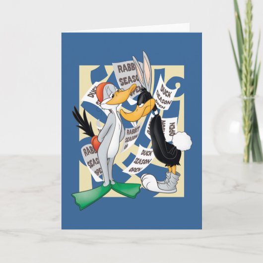 BUGS BUNNY™ & DAFFY DUCK™ Bereit für die Jagdsaiso Karte (Vorderseite)