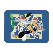 BUGS BUNNY™ & DAFFY DUCK™ Bereit für die Jagdsaiso Magnet (Horizontal)