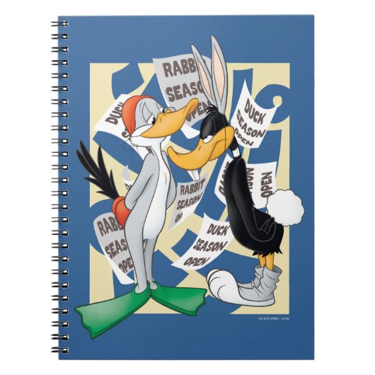 BUGS BUNNY™ & DAFFY DUCK™ Bereit für die Jagdsaiso Notizblock (Vorderseite)