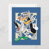 BUGS BUNNY™ & DAFFY DUCK™ Bereit für die Jagdsaiso Postkarte (Vorne/Hinten)
