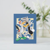 BUGS BUNNY™ & DAFFY DUCK™ Bereit für die Jagdsaiso Postkarte (Stehend Vorderseite)