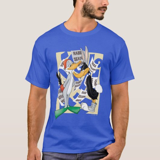 BUGS BUNNY™ & DAFFY DUCK™ Bereit für die Jagdsaiso T-Shirt (Vorderseite)