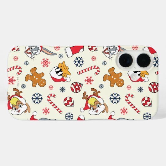 BUGS BUNNY™, DAFFY DUCK™ & Lola Christmas Pattern Case-Mate iPhone Hülle (Rückseite (Horizontal))