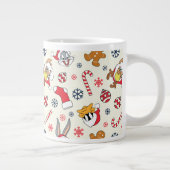 BUGS BUNNY™, DAFFY DUCK™ & Lola Christmas Pattern Jumbo-Tasse (Rechts)