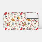 BUGS BUNNY™, DAFFY DUCK™ & Lola Christmas Pattern Samsung Galaxy Hülle (Rückseite (Horizontal))