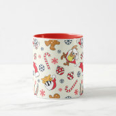 BUGS BUNNY™, DAFFY DUCK™ & Lola Christmas Pattern Tasse (Zentrum)