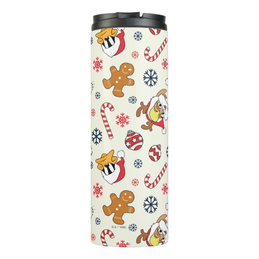 BUGS BUNNY™, DAFFY DUCK™ & Lola Christmas Pattern Thermosbecher (Rückseite)