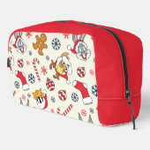 BUGS BUNNY™, DAFFY DUCK™ & Lola Christmas Pattern Waschbeutel (Rechte Ecke)
