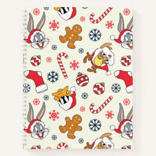 BUGS BUNNY™, DAFFY DUCK™ & Lola Weihnachtsmuster Notizblock