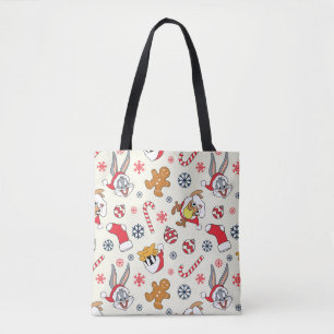 BUGS BUNNY™, DAFFY DUCK™ & Lola Weihnachtsmuster Tasche