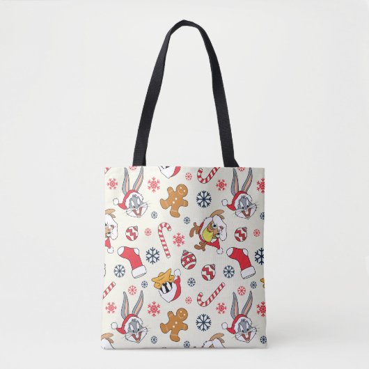 BUGS BUNNY™, DAFFY DUCK™ & Lola Weihnachtsmuster Tasche (Vorderseite)