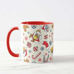 BUGS BUNNY™, DAFFY DUCK™ & Lola Weihnachtsmuster Tasse